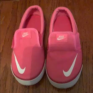 Pink Nike shoes